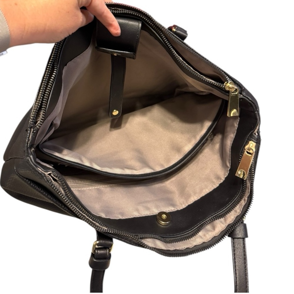 Tutilo Black Tote Laptop Bag Minimalist - Picture 5 of 12